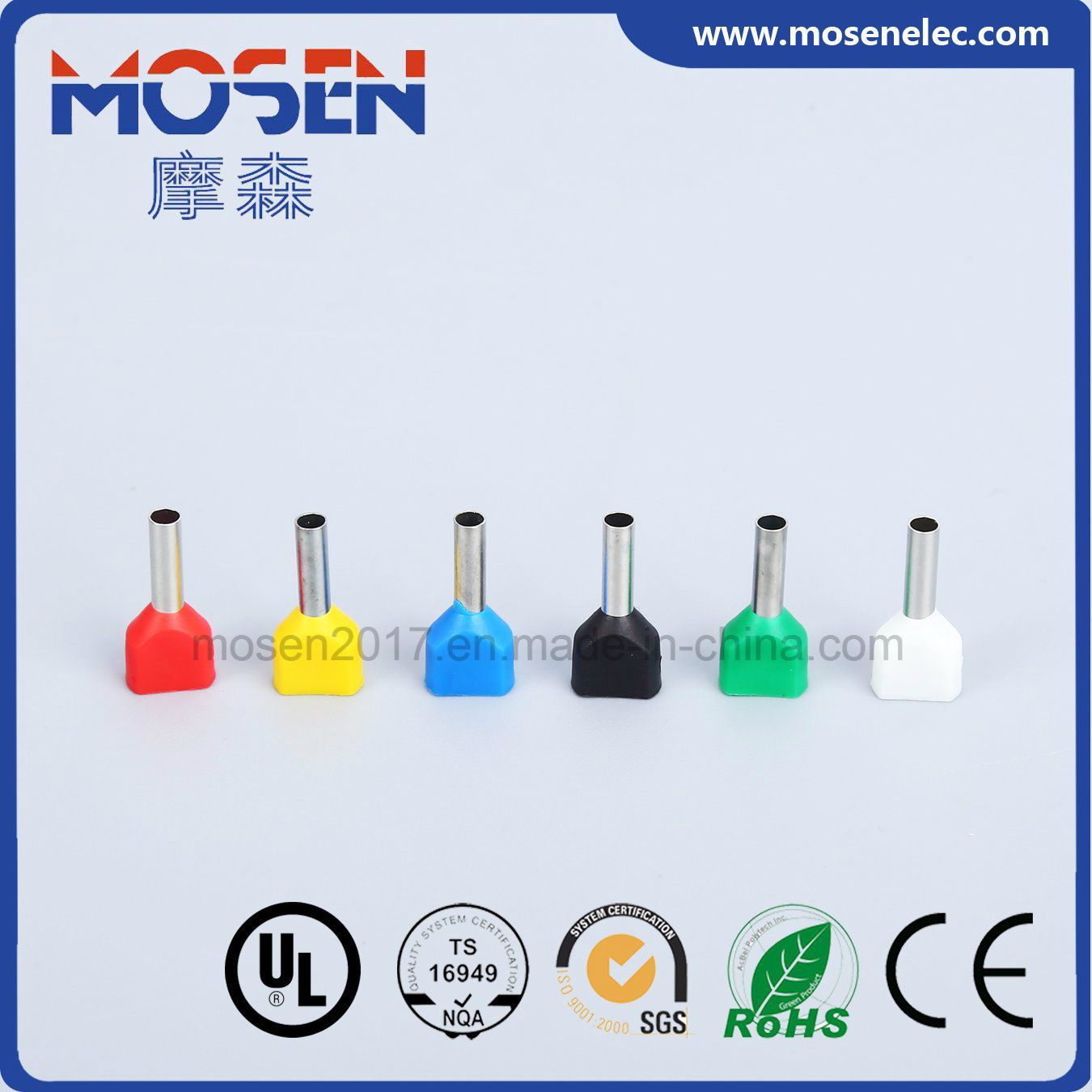 Te Twin Cables Type PVC Cord End Terminal