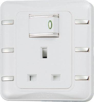 Ee-Hm-K10 13A 1 Gang Switched Socket
