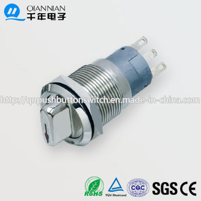 19mm 1no Nc/2no 2nc 2position 3position Knob IP50 Ik10 Push Button Switch