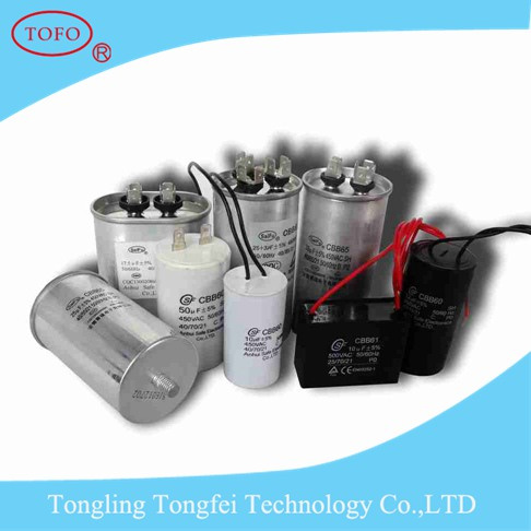 Aluminum Case Cbb65 Split AC Capacitor 55UF