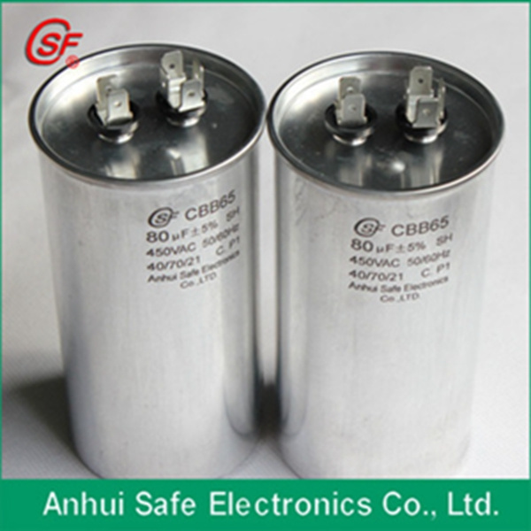 35UF 450VAC Longtime High Quality Cylindrical Cbb65 AC Motor Capacitor