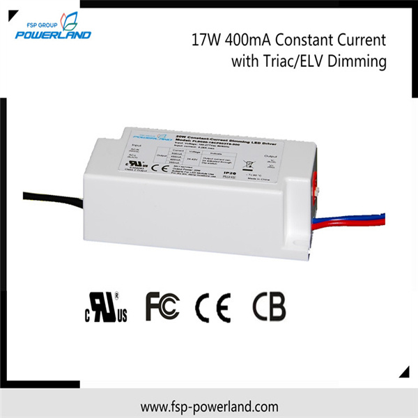 Constant Current Triac/Elv Dimmable Downlight LED Power Supply 17W 400mA
