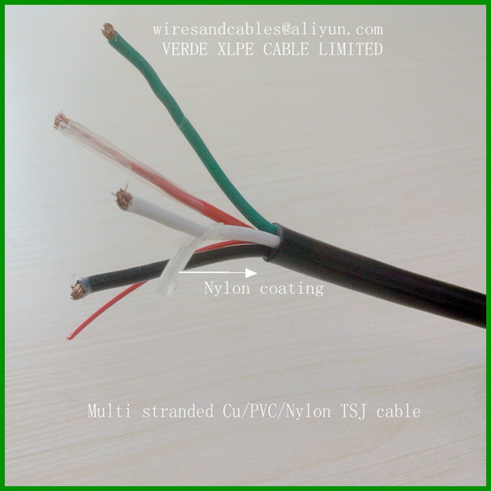 AWG10 AWG2/0 Nylon Cable Tsj Type, Thhn Electric Cable