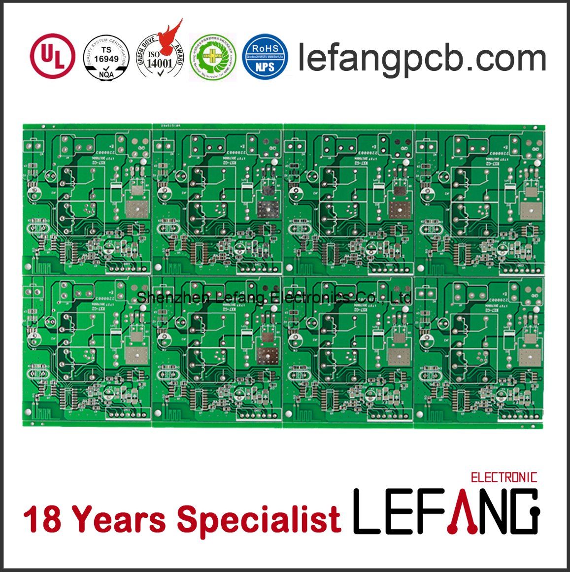 4layers PCB Board for Security Equipment with Lead Free HASL