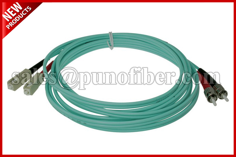 2.0mm Duplex SC to ST OM3 Multimode Fiber Optical Cable
