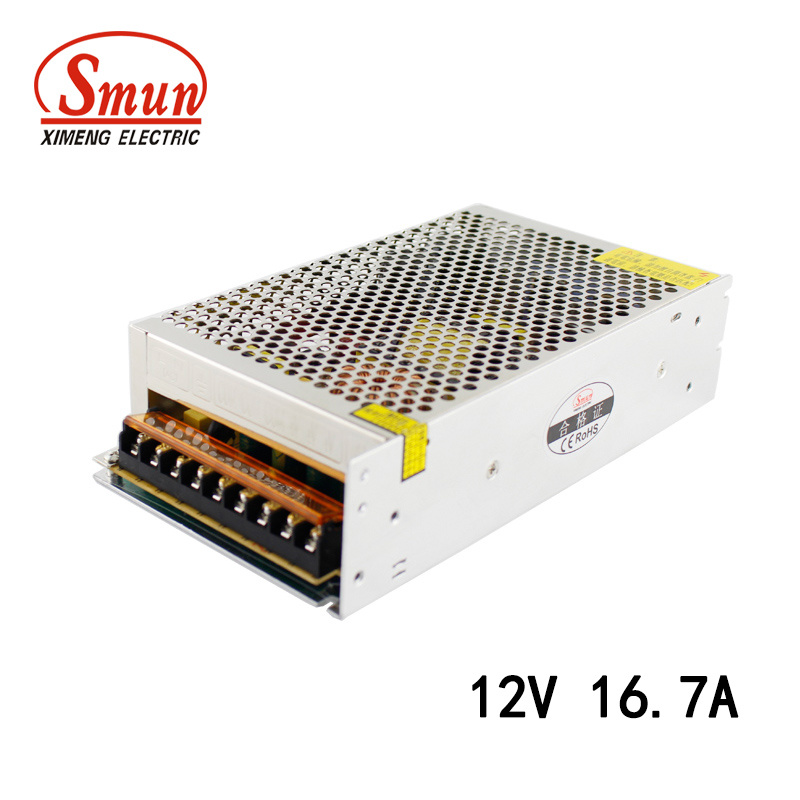 Smun S-200-12 200W 12VDC 16.7A AC-DC LED Power Supply