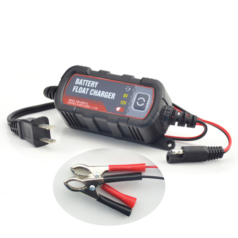 Portable Smart Car/Motorcycle Battery Charger and Maintainer 12V 1.2A