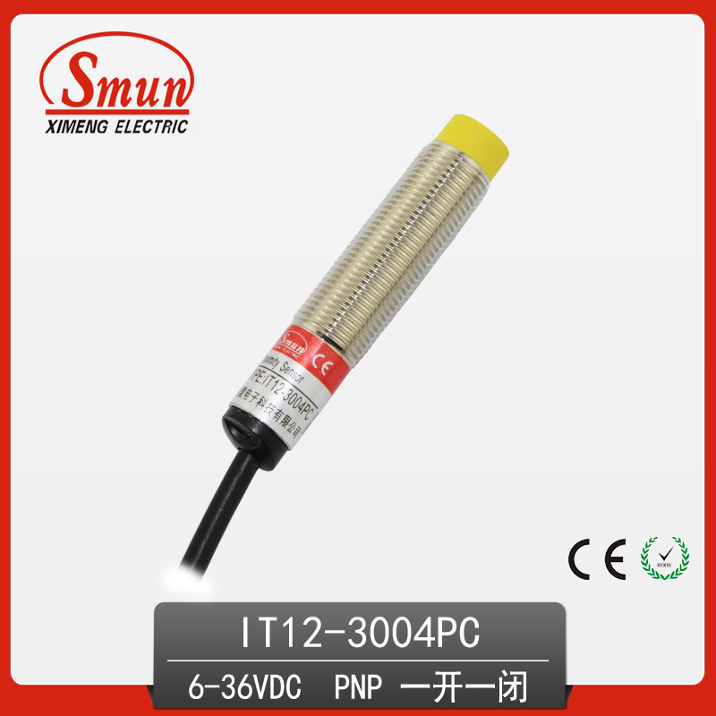 Sensor 6V-36VDC Three-Wire DC PNP Inductive Proximity Switches with 4mm Detection Distance