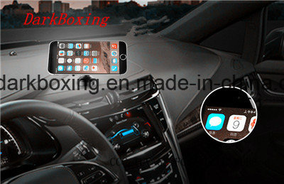 Portable Smart Mobile Phone Qi Wireless Charger in Car with Dual USB Adapter