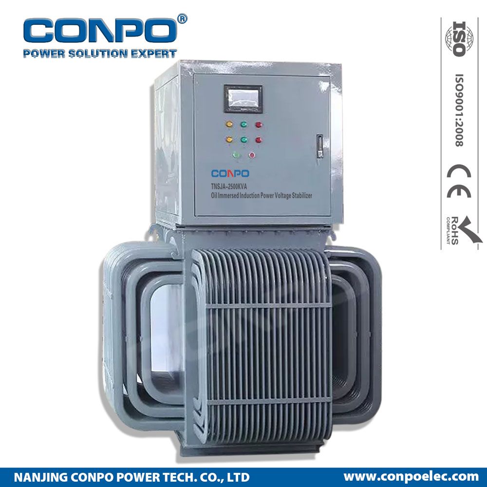 Tnsja-2500kVA 3phase Oil Immersed Induction Voltage Stabilizer/Regulator
