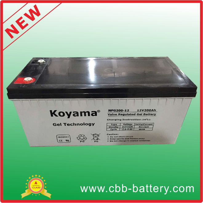 12V200ah Gel Deep Cycle Battery