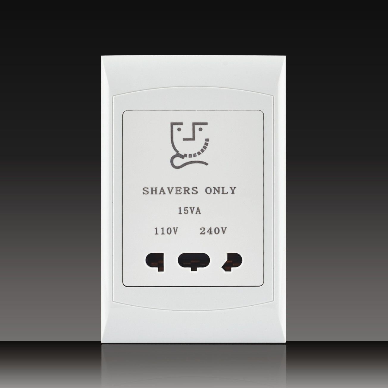 15A 115V/240V Shaver Socket for Hotel (S120A13)