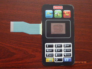Mobile Phone Shape, Pet Membrane Switch Customizable Keypad with Cover Film