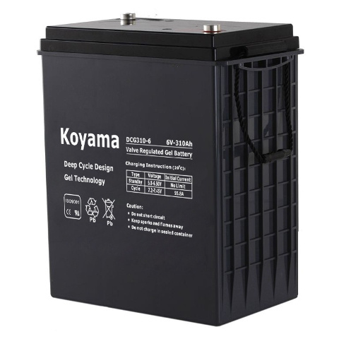 High Capacity 6V Deep Cycle Gel Battery 310ah
