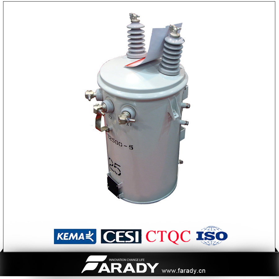 Single Phase Oil Type Power 75kVA Pole Mounted Transformer