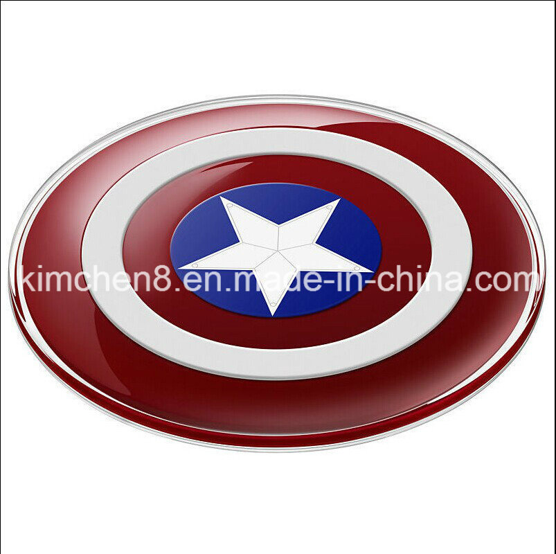 Captain America Qi Wireless Charger Pad for Samsung S6