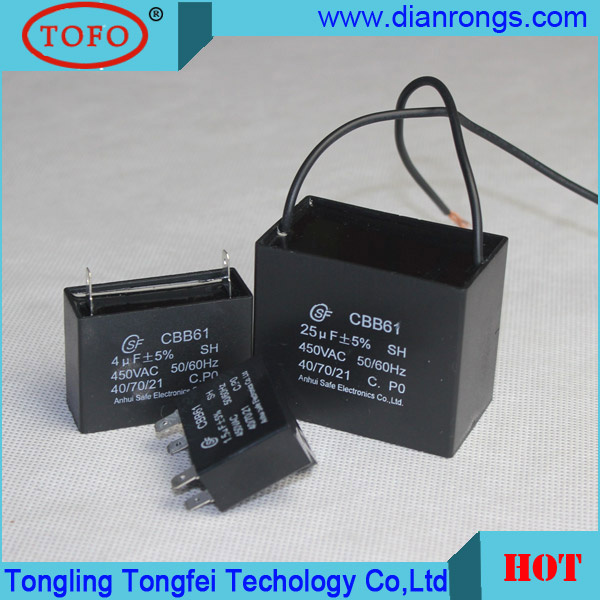 450V Cbb61 Capacitor with 4 Pins From China