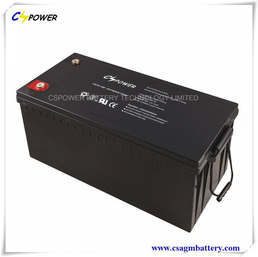 Sealed Battery Deep Cycle Gel Battery 12V180ah for UPS System