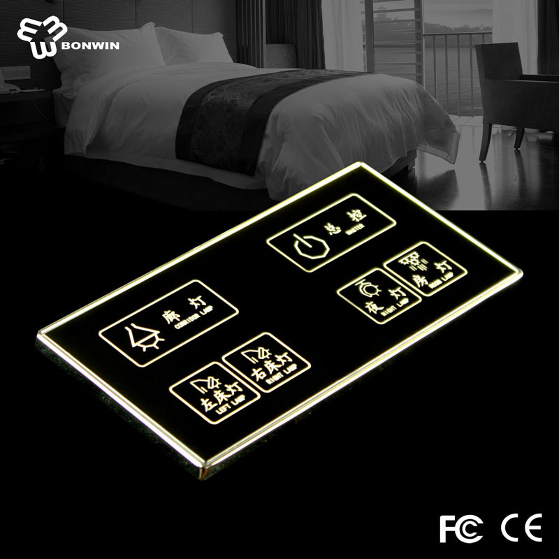 Easy Operation Electrical Touch Screen Light Switch with LED Backlight Indication