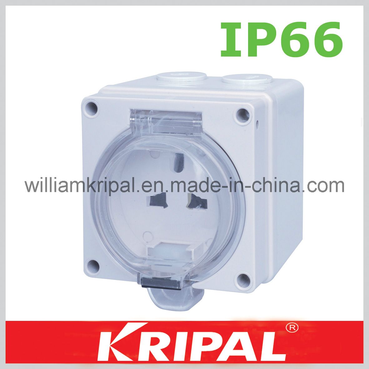 Waterproof Wall Mounted Socket Outlet