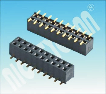 U Type pH: 2.54mm Dual Rows Female Header Connector SMT Female Header