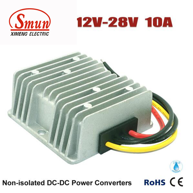 Waterproof IP68 12V to 28V 10A 280W DC-DC Converter