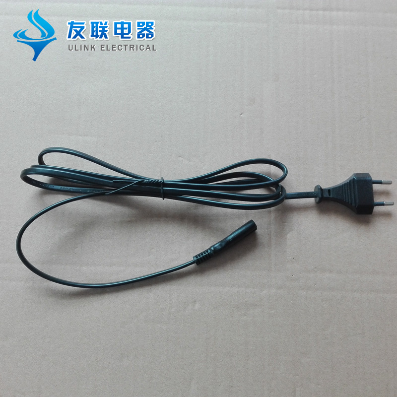 VDE Approved 2 Pin 2.5A Power Cord with C7 Connector