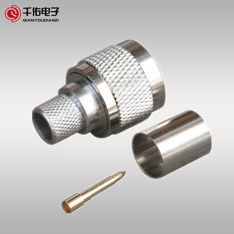 Crimp Type Male N RF Connector for Rg213/LMR400/Rg8