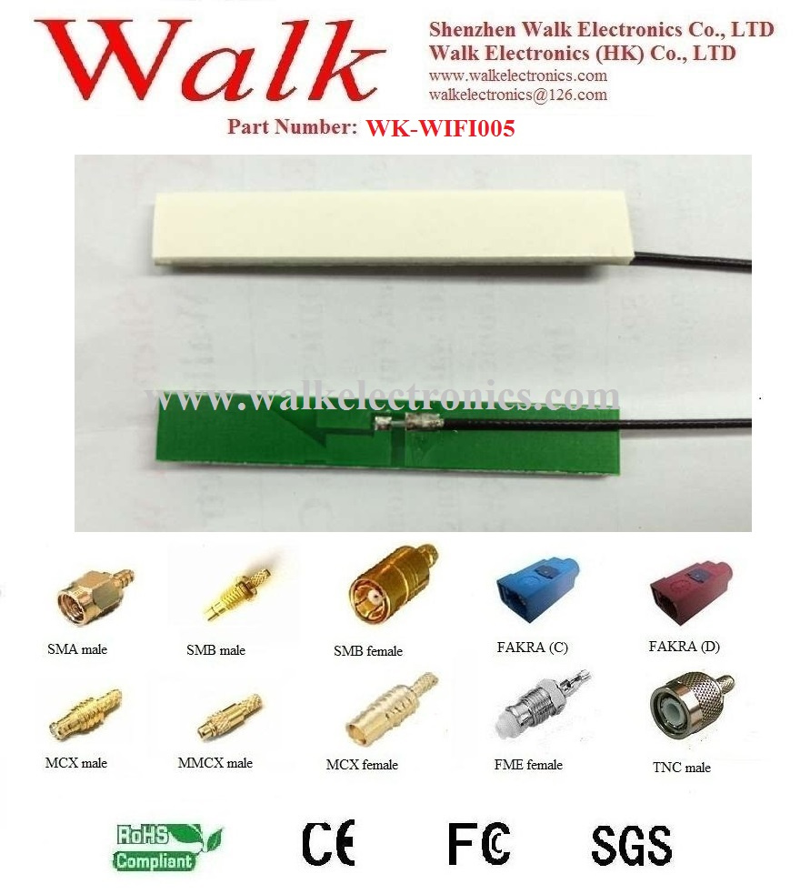 Small Size WiFi PCB Aerial, Internal 2.4GHz Aerial, Built in WiFi Aerial