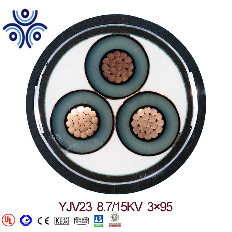 Medium Voltage Al/XLPE/PVC Semi-Conductive Screened Copper Tape Shielded Power Cable