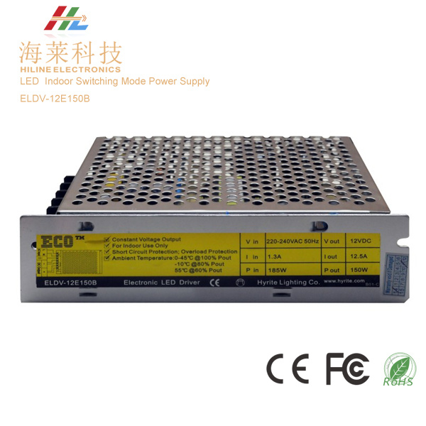 Switching Mode LED Indoor Power Supply 150W Eldv-12e150b