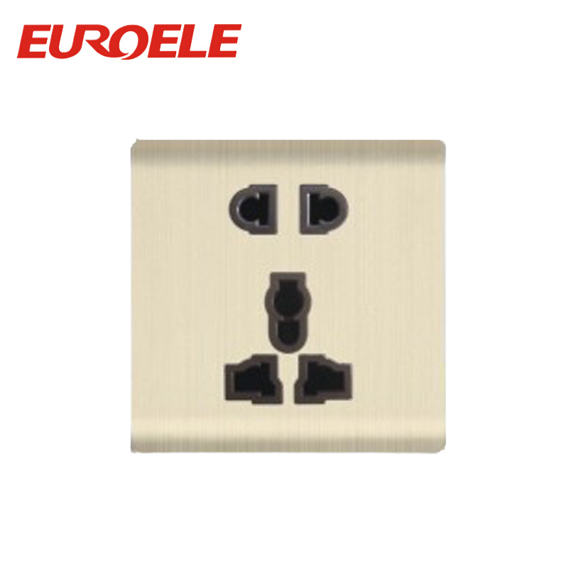 Aluminum Plate Champagne Gold Color 5 Pin Socket