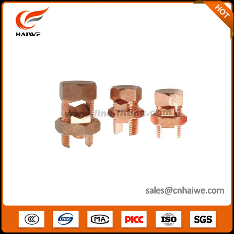 T/J Type Carbon Steel or Copper Split Bolt Cable Connector