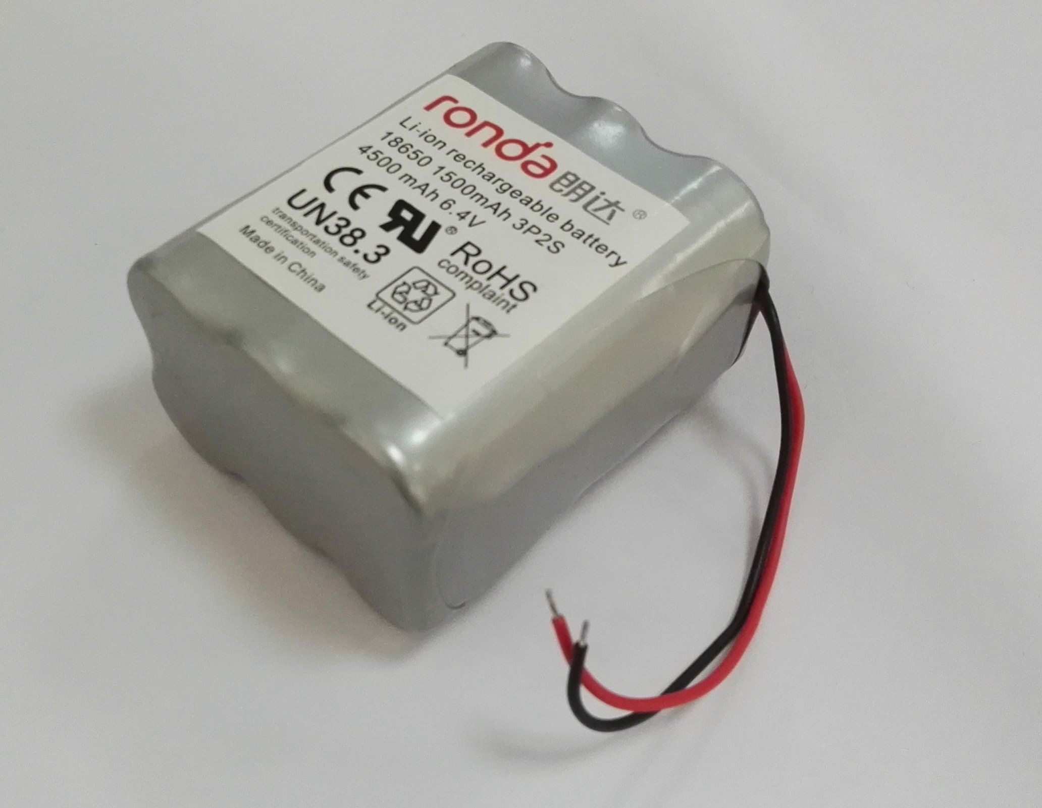 2s3p 6.4V 4.5ah Ifr18650 LiFePO4 Battery Pack for Emergency Lamp