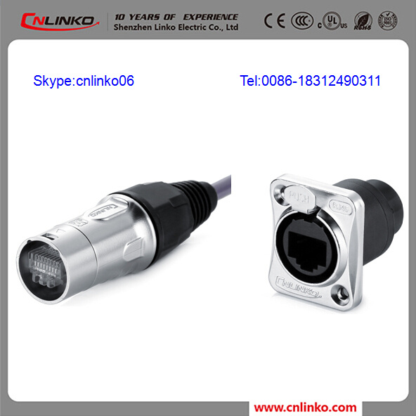 IP67 Internet RJ45 Connector Industrial Auto RJ45 Connector