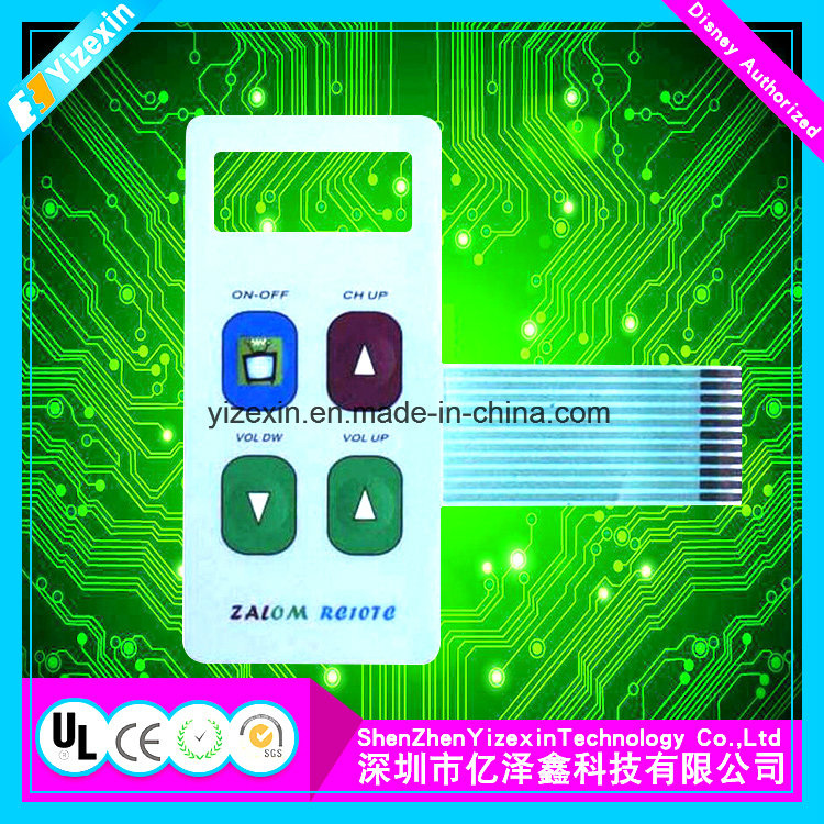 OEM Tactile Waterproof Touch Screen Keyboard Membrane Switch for Electrical
