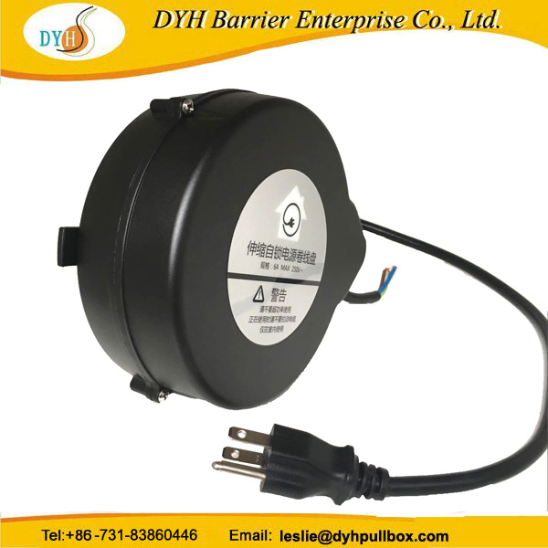 5m Auto Extension Power 3 Pole Retractable Cord Winder with USA Plug