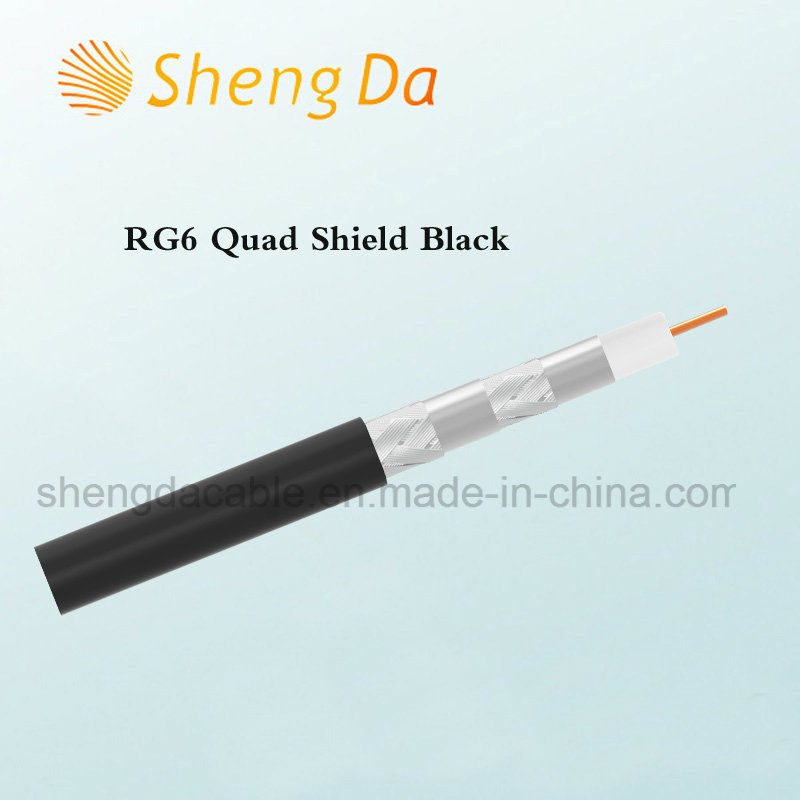 High Quanlity RG6 Quad Shield Coaxial Cable
