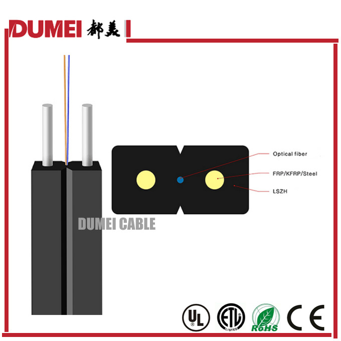 1core/2cores Gjxv FTTH Indoor Optical Fiber Cable