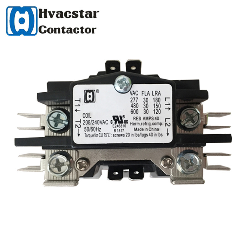 UL Certificated Electrical AC Contactor 1.5 Pole 25A 24V