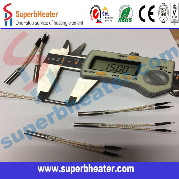 Diameter 4mm Length 15.8mm 24V 25W Cartridge Heaters for 3D Printer Machine