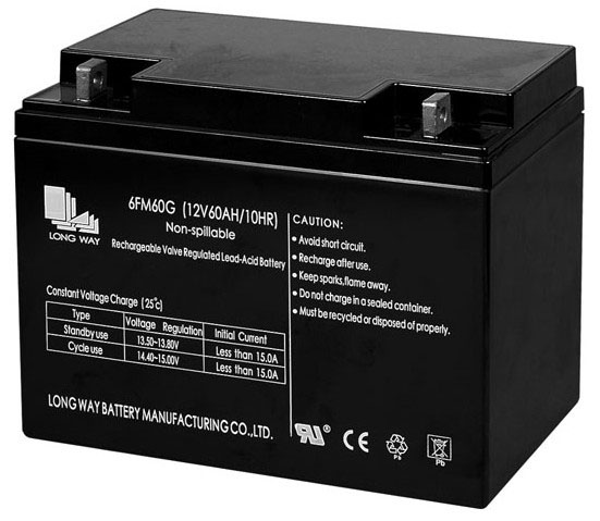 6FM60ah Gel Deep Cycle Battery for Solar Conditioners