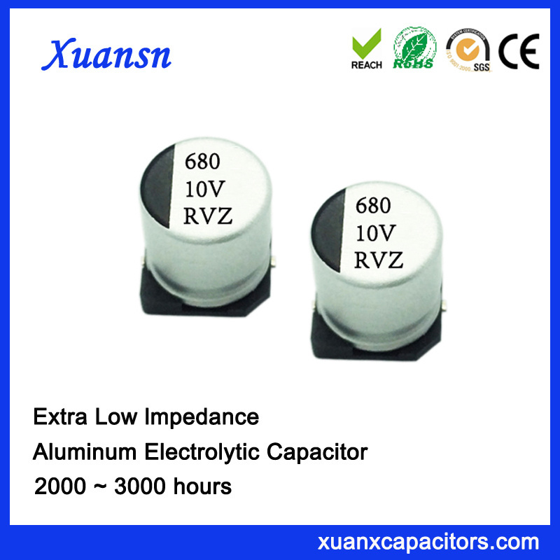 680UF SMD Ultra Low Impedance Aluminum Electrolytic Capacitor