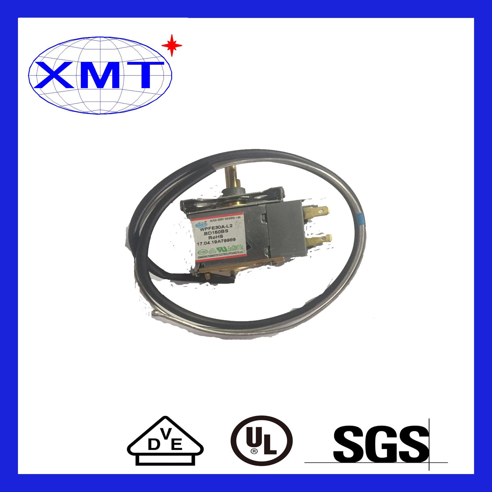 OEM Black PVC Tube Anti-Explosive Single Door Thermostat