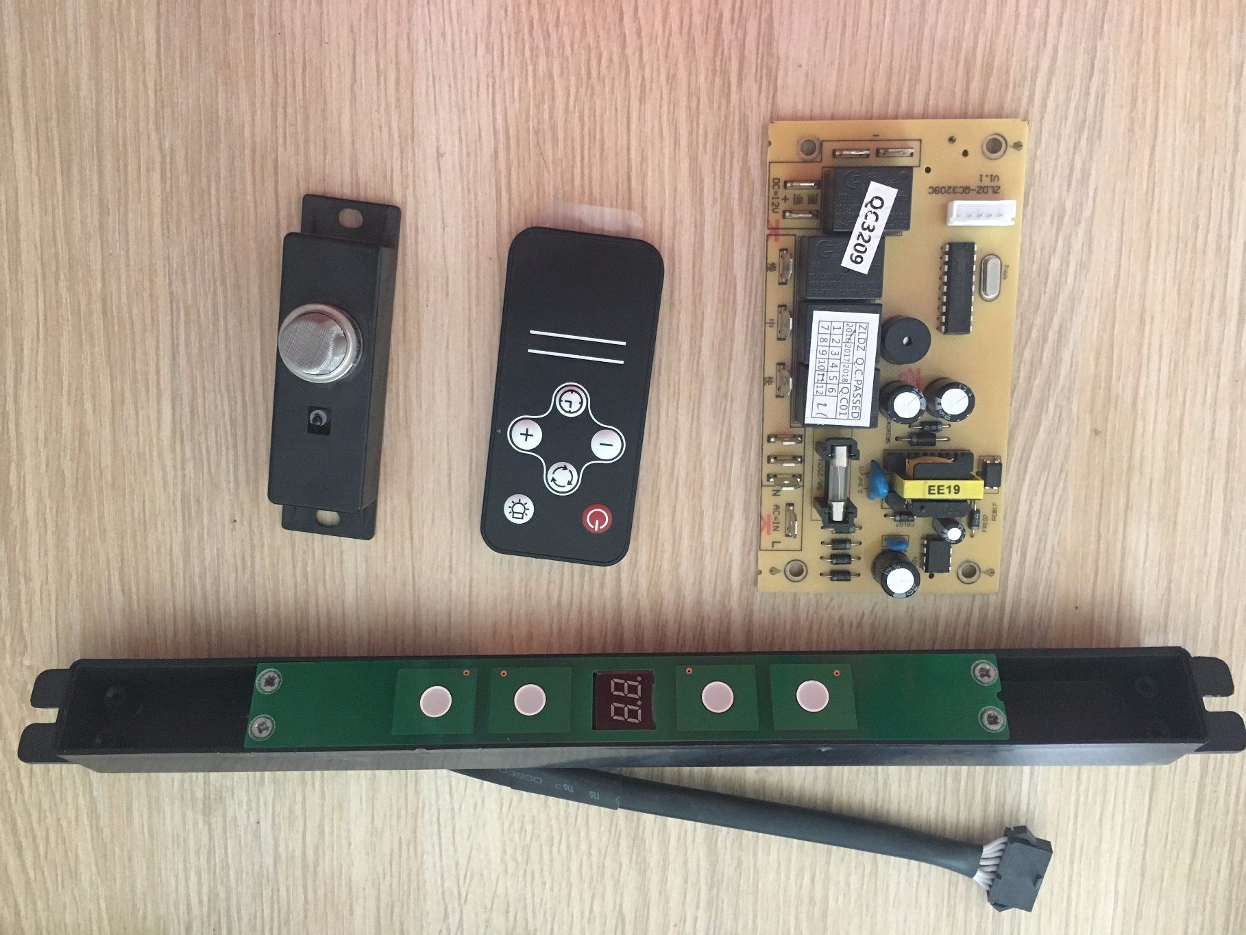 Range Hood Touch Control Switch with 2 Digital