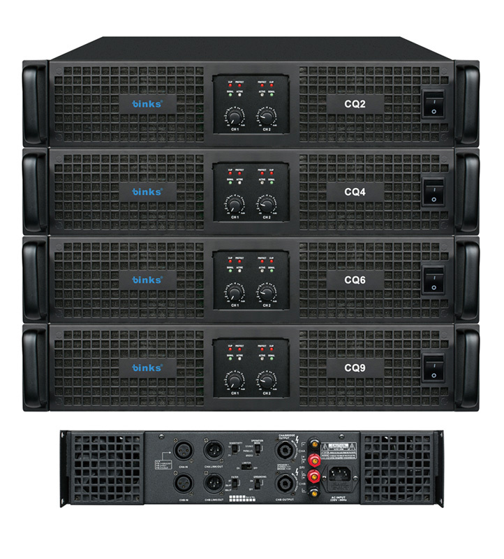 Cq Series 2u Professional Stereo Power Amplifier
