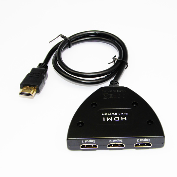 3X1 HDMI Switcher with Short HDMI Cable (YL0301C)