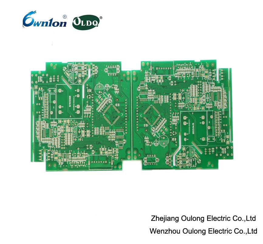 Double Sided Hal PCB with Green Solder Mask