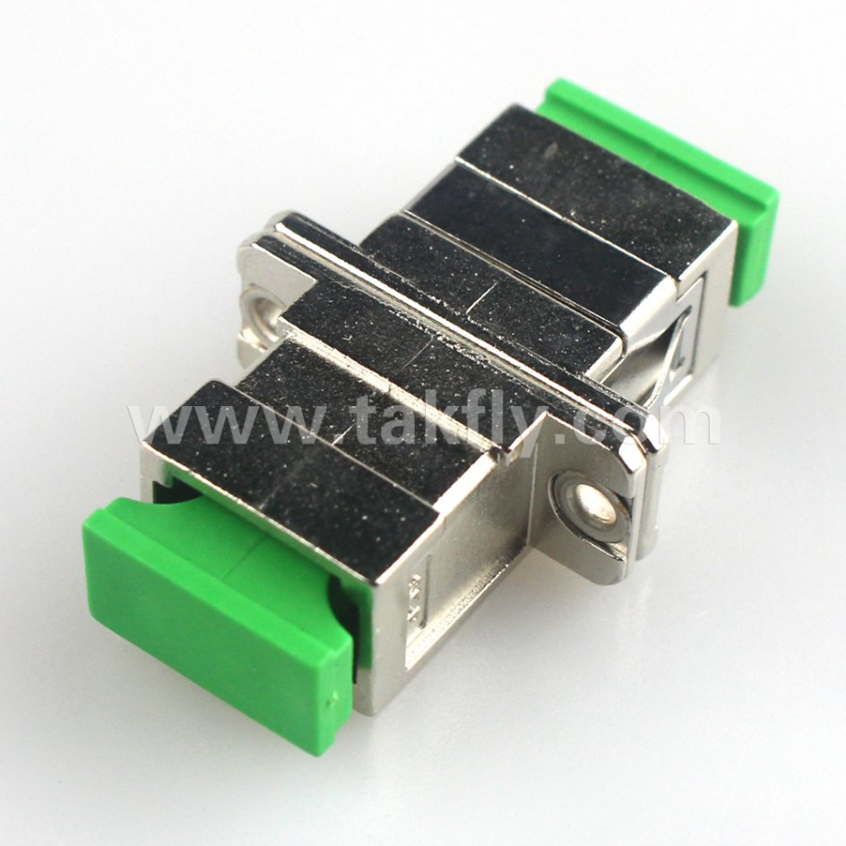 Sc APC Simplex Fiber Optical Metal Adapter