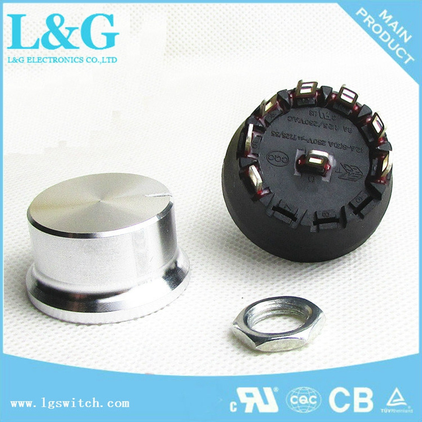 12A Rotary Switch with Aluminum Alloy Knob